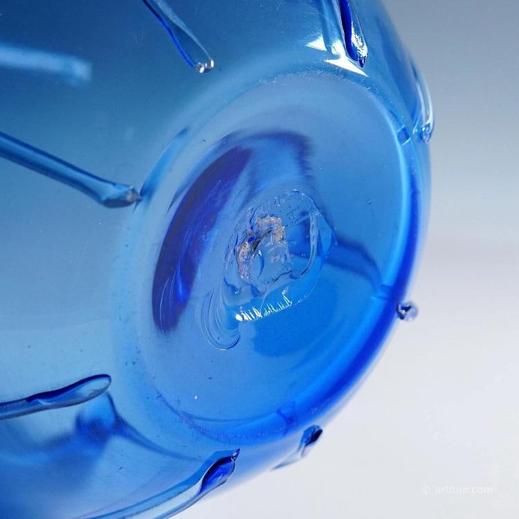 Large Vetro Soffiato Glass Vase by Vittorio Zecchin attr. Murano 1924 - 11