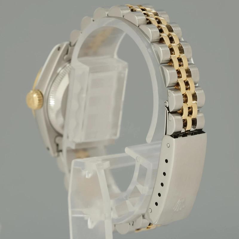 GREEN DIAMOND Ladies Rolex DateJust 26mm 69173 Two Tone Gold Jubilee Watch - 4