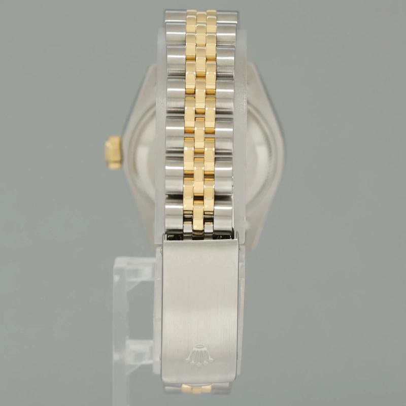 GREEN DIAMOND Ladies Rolex DateJust 26mm 69173 Two Tone Gold Jubilee Watch - 5