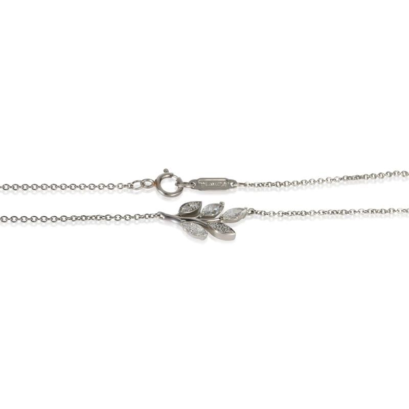 Tiffany & Co. Platinum Diamond Victoria Vine Necklace - 2