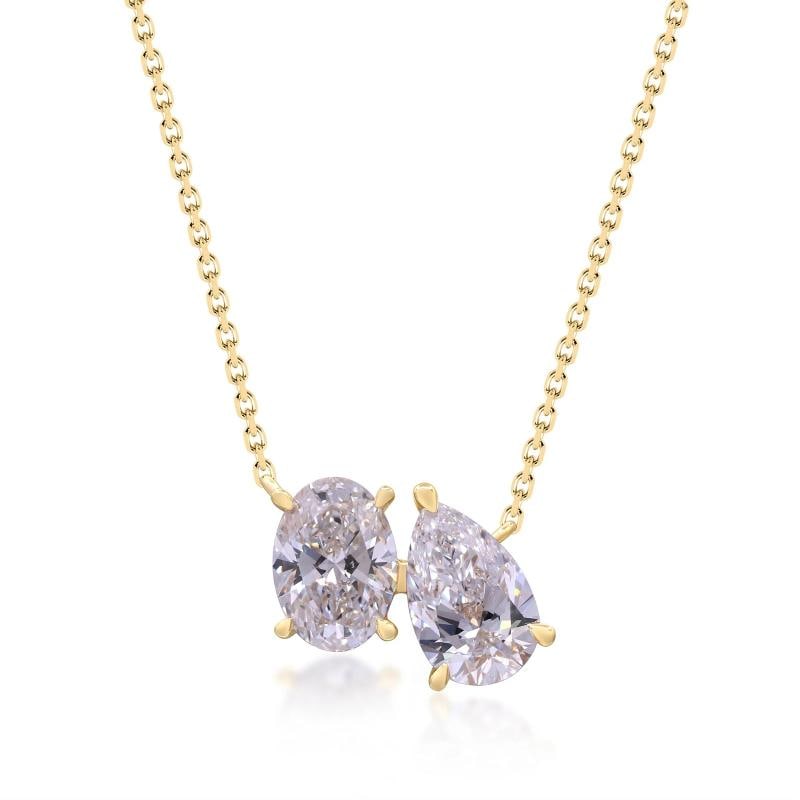 2.09 ctw Yellow Gold Lab-Grown Diamond Necklace: Condition New without packaging Seller Notes Ã¢â‚¬Å“In excellent condition. 18inches in length.Ã¢â‚¬Â Clasp/Buckle Type