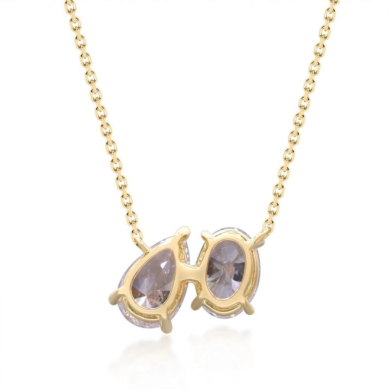 2.09 ctw Yellow Gold Lab-Grown Diamond Necklace - 3