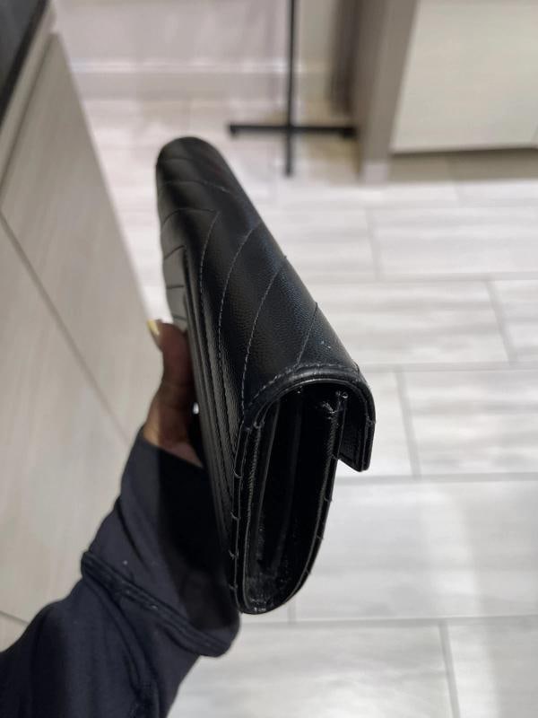 YSL Saint Laurent Monogram Large Flap Wallet in Grained Leather - 16