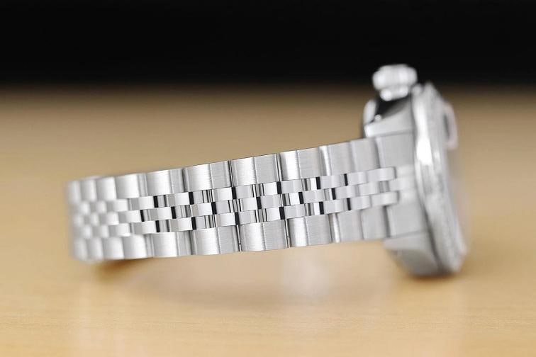 ROLEX LADIES DATEJUST 69174 PINK DIAL 18K WHITE GOLD STEEL DIAMOND JUBILEE WATCH - 8