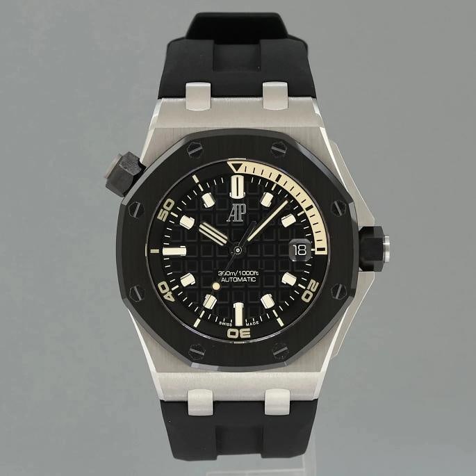 PAPERS Audemars Piguet Royal Oak Offshore White Gold Black 42mm 15720CN Watch - 2