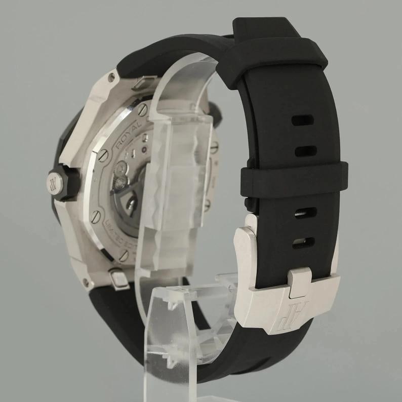 PAPERS Audemars Piguet Royal Oak Offshore White Gold Black 42mm 15720CN Watch - 4