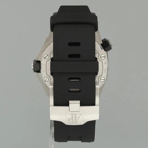 PAPERS Audemars Piguet Royal Oak Offshore White Gold Black 42mm 15720CN Watch - 5