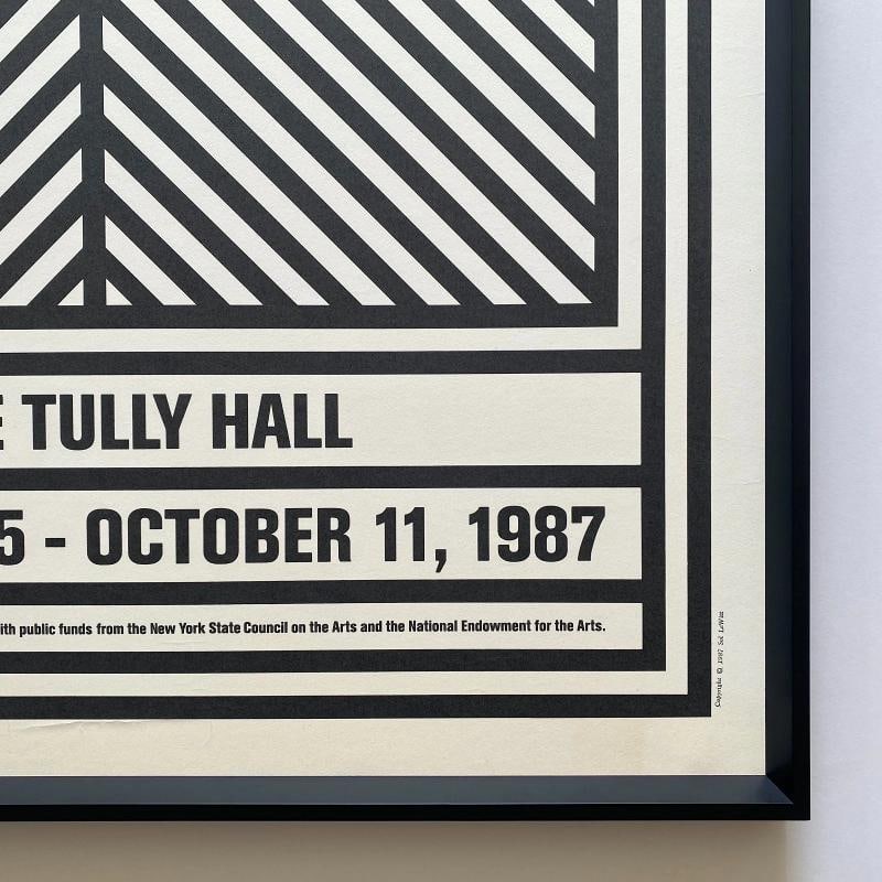 SOL LEWITT RARE 1987 SILKSCREEN PRINT FRAMED 25TH NEW YORK FILM FESTIVAL POSTER - 17