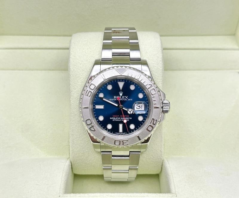 Rolex Yacht Master 116622 40mm Blue Dial Platinum Bezel Stainless Steel - 2