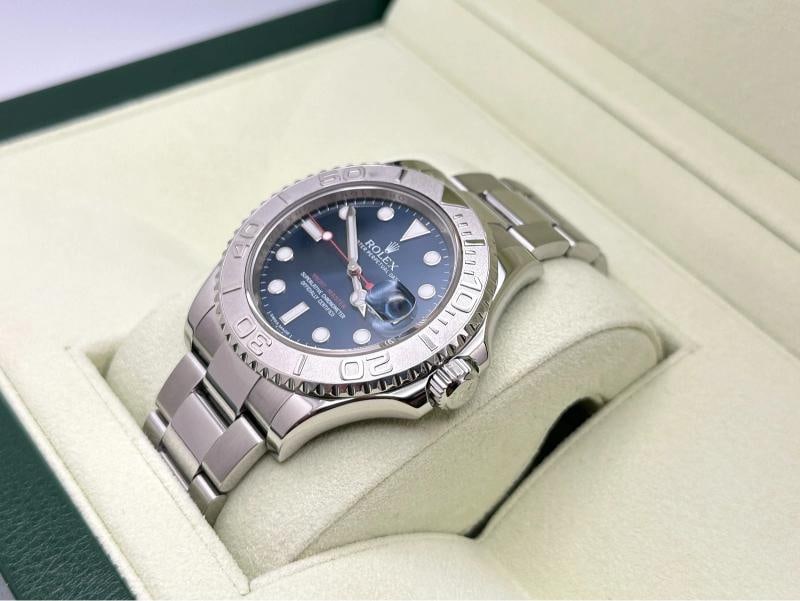Rolex Yacht Master 116622 40mm Blue Dial Platinum Bezel Stainless Steel - 3