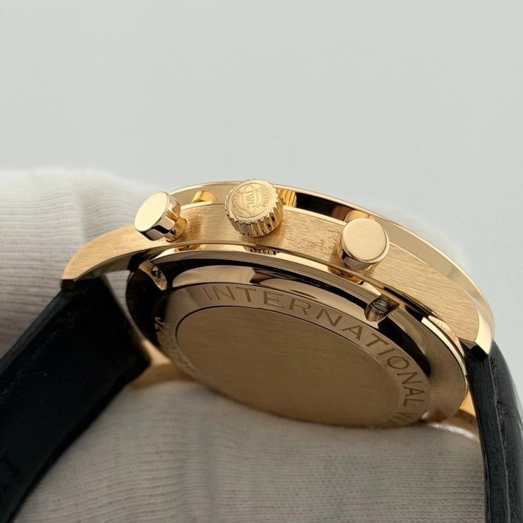 IWC Portuguese Chronograph Portugieser IW371415 41mm 18k Rose Gold Black Dial - 6