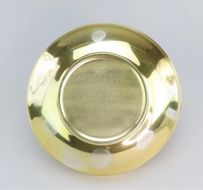 Superb Tiffany Co Gilt Sterling Silver Gold Vermeil Pierced Rim Basket Bowl - 4