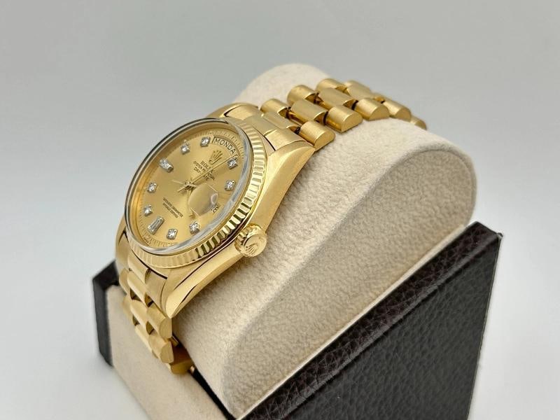 Rolex Day Date President 1803 36mm Champagne Diamond Dial 18K Yellow Gold - 2