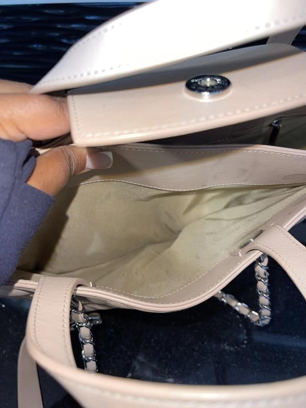 Chanel Tote Quilted Calfskin Medium Beige Tan SHW (2017-2018) - 19