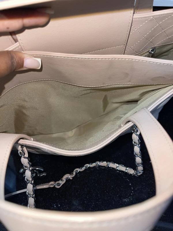 Chanel Tote Quilted Calfskin Medium Beige Tan SHW (2017-2018) - 20