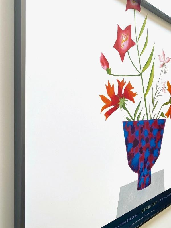 ED BAYNARD RARE VTG 1999 FINE ART LITHOGRAPH PRINT FRAMED MODERNIST EXHBT POSTER - 6