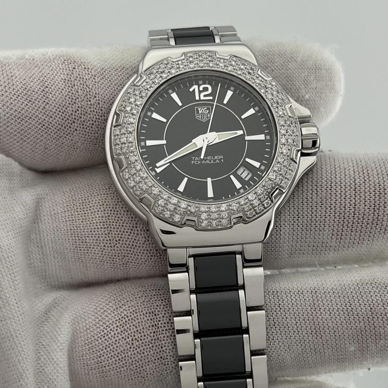 TAG Heuer Formula 1 Ladies WAC1214.BA0852 35mm Diamond Bezel Stainless Steel - 7
