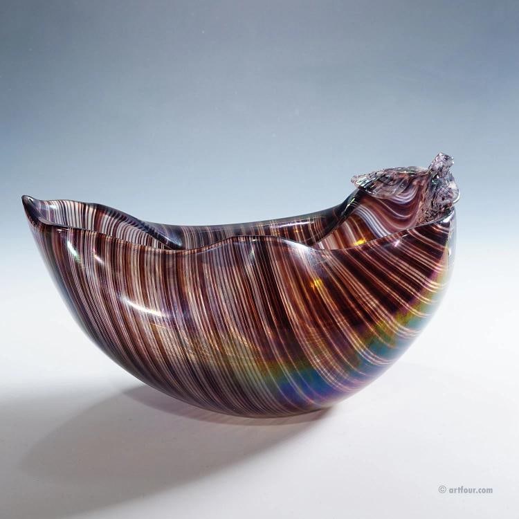 Large Tessuto Bowl by Tyra Lundgren for Venini, Murano - 4