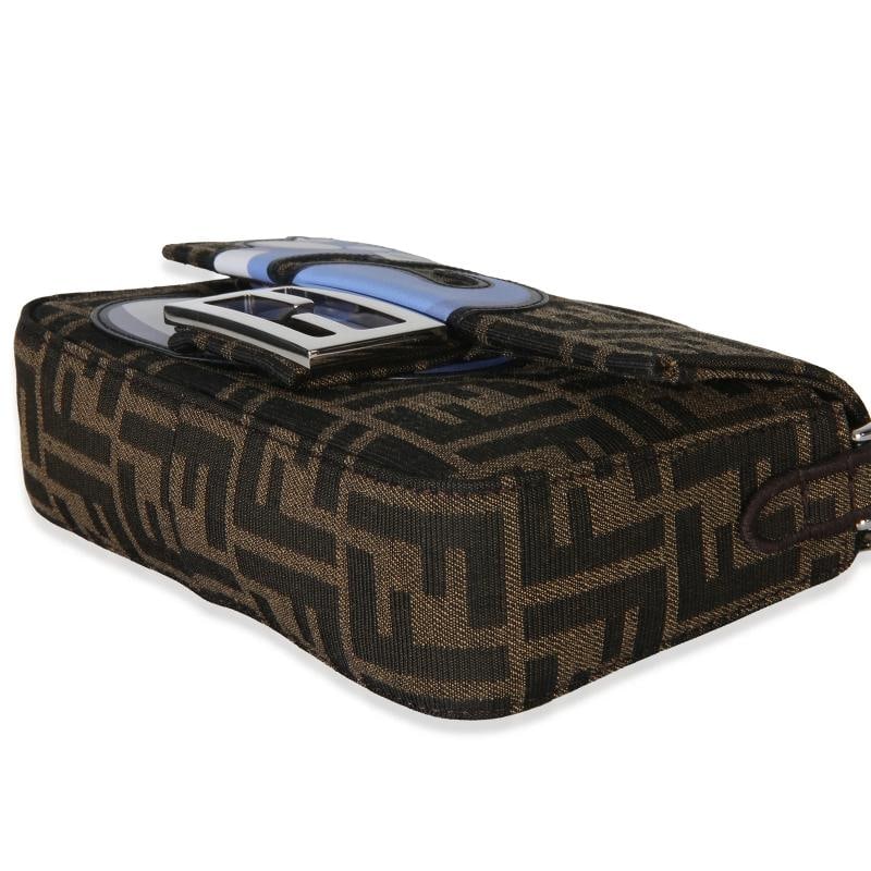 Fendi X FRGMT X POKEMON Brown FF Jacquard Fabric Dratini Mini Baguette Bag - 7