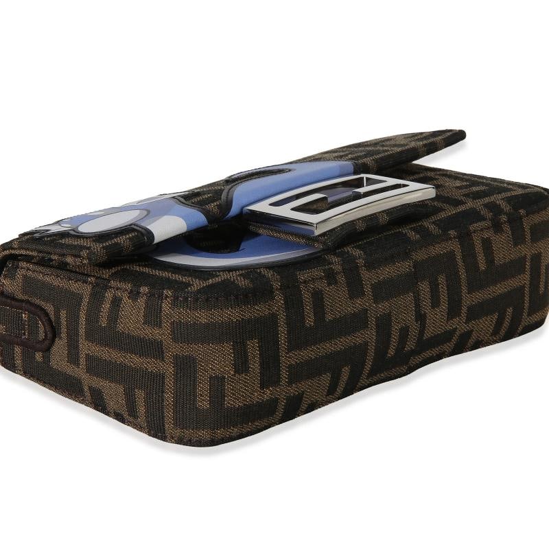 Fendi X FRGMT X POKEMON Brown FF Jacquard Fabric Dratini Mini Baguette Bag - 8