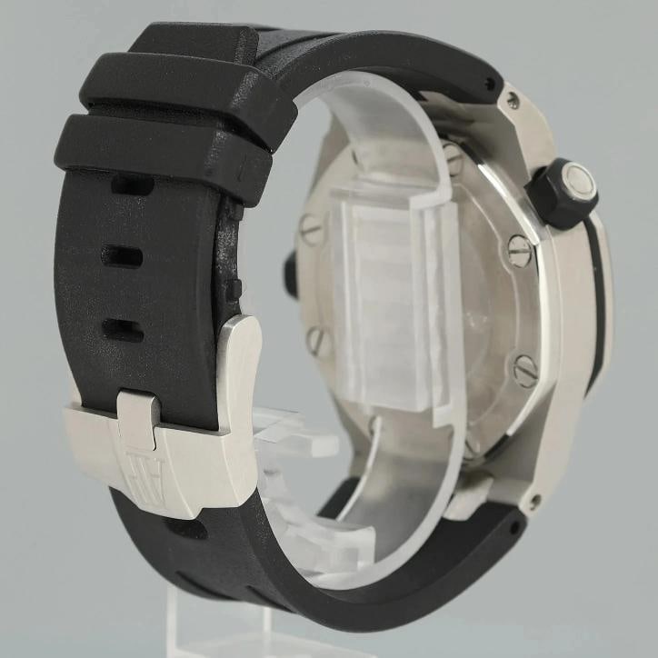 MINT Audemars Piguet Royal Oak Offshore Black Chrono Rubber 42mm 15703ST Watch - 5