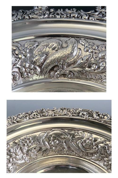 Fine Old Sheffield Fused Silverplate Double Handle Pedestal Bowl Centerpiece - 4