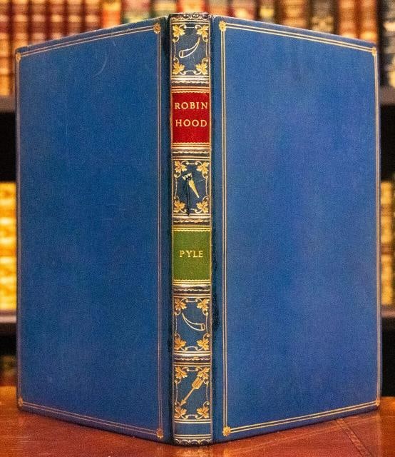 Howard Pyle / The Merry Adventures of Robin Hood 1952: The Merry Adventures of Robin Hood Author: Howard Pyle Title: The Merry Adventures of Robin Hood Publication: New York: Grosset & Dunlap, 1952 Description: Lawrence Beall Smith. Beautifully Bound by