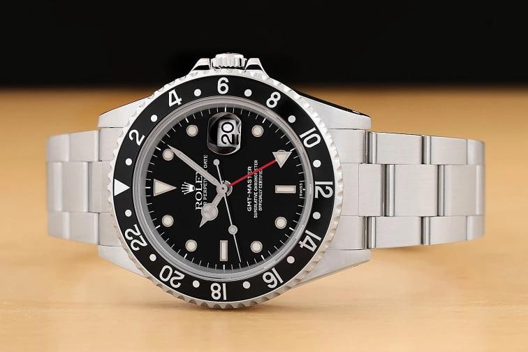 ROLEX MENS GMT MASTER 16700 STEEL DATE BLACK DIAL OYSTER 40MM WATCH w/ PAPER - 3