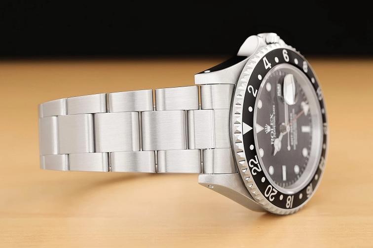 ROLEX MENS GMT MASTER 16700 STEEL DATE BLACK DIAL OYSTER 40MM WATCH w/ PAPER - 8