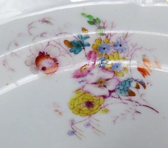 Fine set 17 English Staffordshire Davenport Sage Green Floral Gilt 9.5" Plates - 8