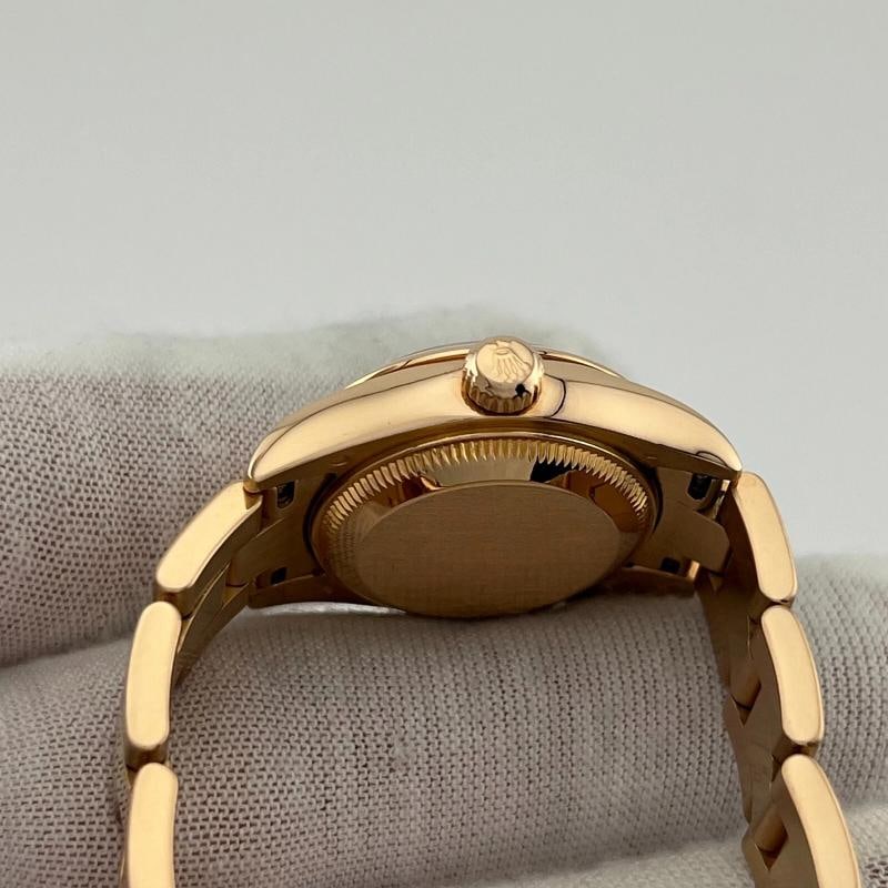 Rolex Ladies Datejust 179165 Factory Pink Diamond Dial 18K Rose Gold - 10