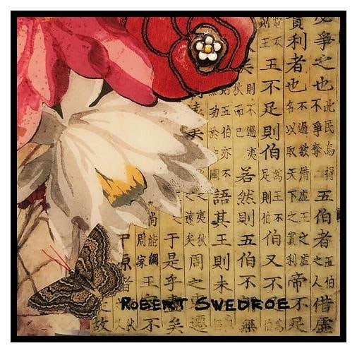 Robert Swedroe Original Mixed Media Collage on Board Signed Modern Framed Art - 3