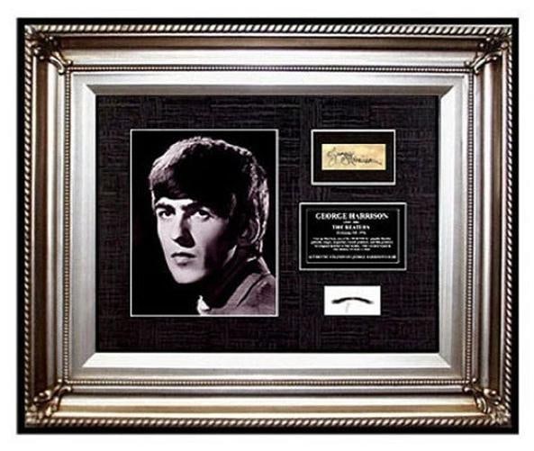 The Beatles GEORGE HARRISON Hair lock PHOTO Signed art Music Memorabilia OFFERS (1 of 5)