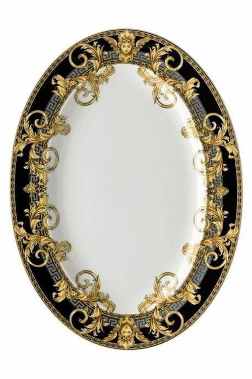VERSACE BY ROSENTHAL PRESTIGE GALA OVAL PLATTER SMALL #403637-12734 BRAND NIB - 2