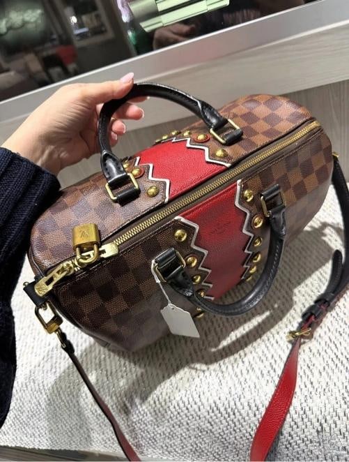 Louis Vuitton Speedy 30 Limited Edition Karakoram BandouliÃƒÂ¨re with Strap (201 - 8
