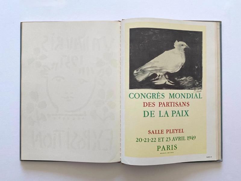 POSTERS OF PICASSO RARE VTG 1957 1ST ED MCM LITHOGRAPH PRINT LRG HARDCOVER BOOK - 10