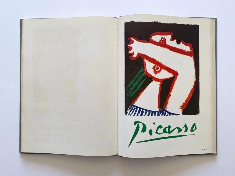 POSTERS OF PICASSO RARE VTG 1957 1ST ED MCM LITHOGRAPH PRINT LRG HARDCOVER BOOK - 7