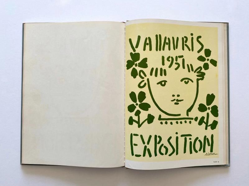 POSTERS OF PICASSO RARE VTG 1957 1ST ED MCM LITHOGRAPH PRINT LRG HARDCOVER BOOK - 9