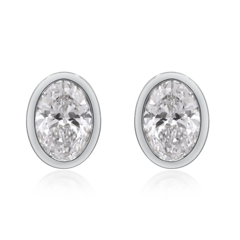 2.07 ctw White Gold Lab-Grown Diamond Earrings: Condition New without tags Seller Notes Ã¢â‚¬Å“In excellent condition. 9mm in length.Ã¢â‚¬Â Shape Oval Item Length 9 mm Side S