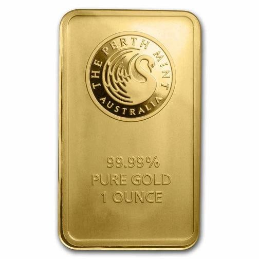 1 oz Gold Bar Perth Mint (In Assay) .9999 Fine - 3