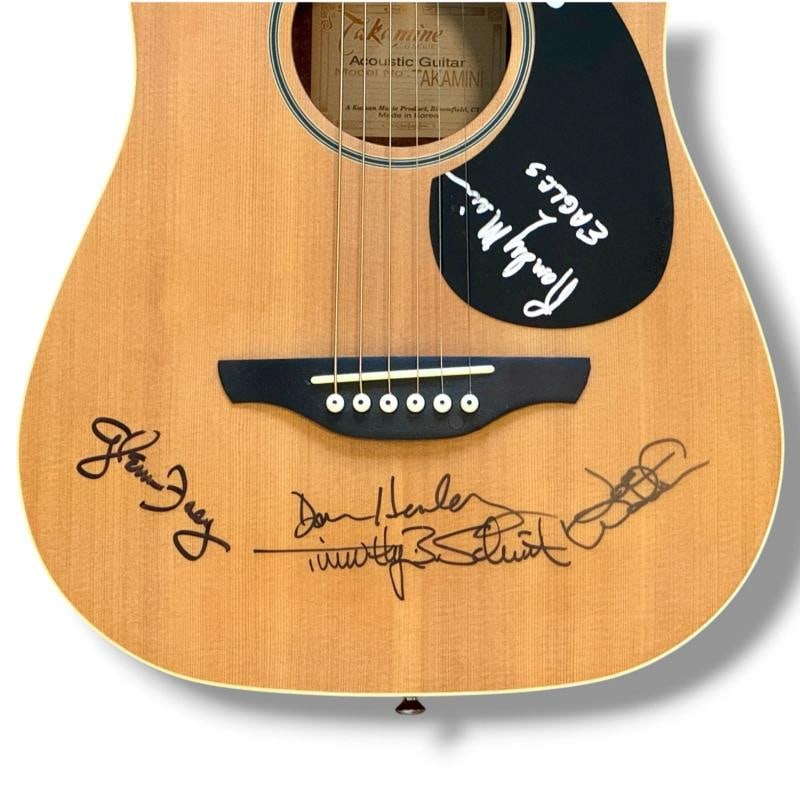 The Eagles Signed Guitar JSA COA Don Henley Glen Frey Joe Walsh Meisner Schmidt - 2