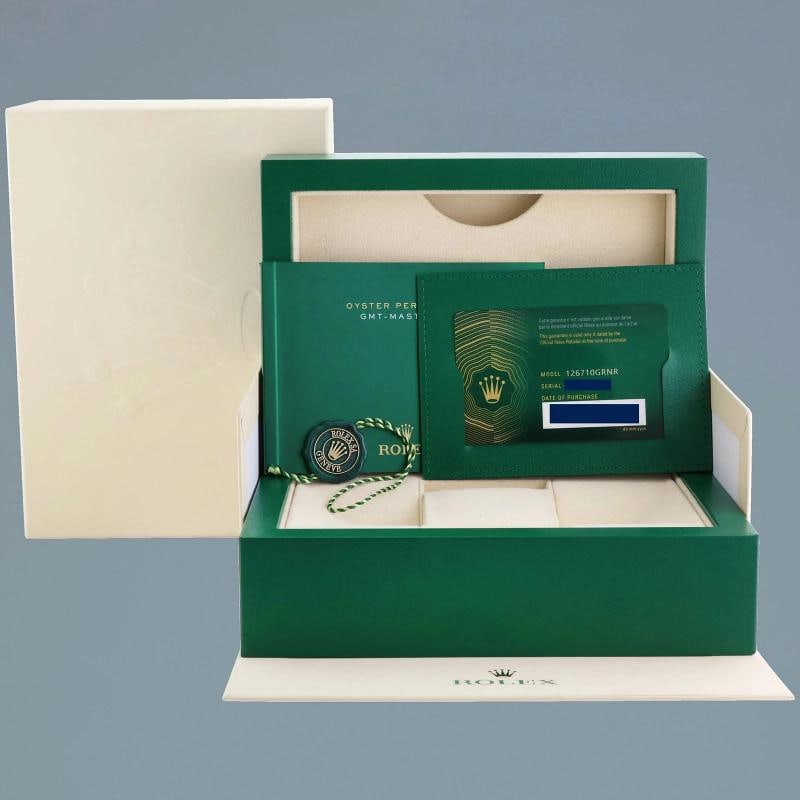 2025 NEW Rolex GMT Master II Bruce Wayne Oyster 126710GRNR Watch Box - 5