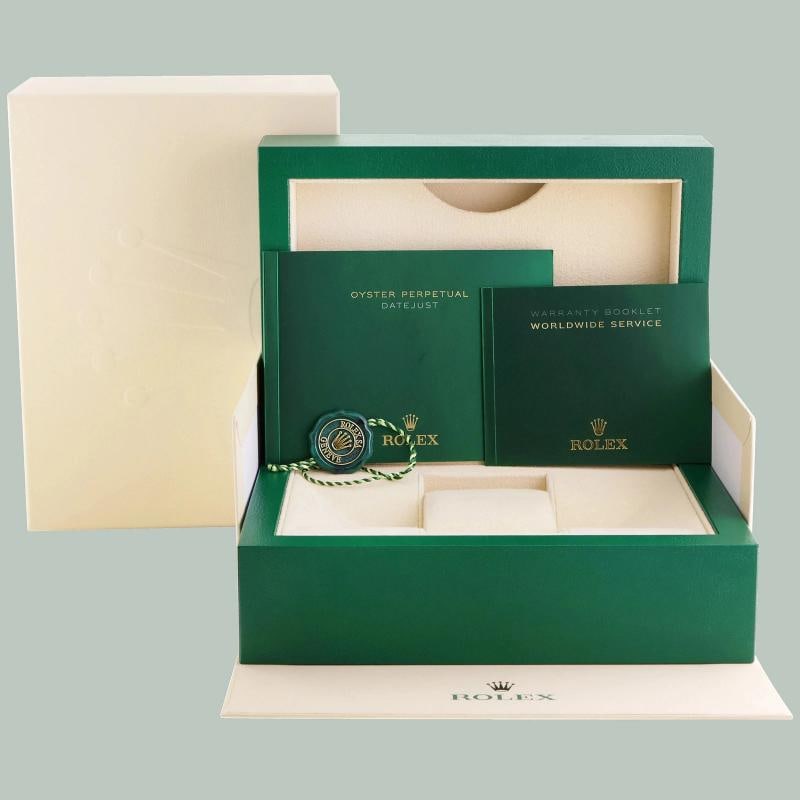 MINT Rolex 126333 DateJust Black Stick 41 Two Tone Yellow Gold 41mm Watch Box - 7