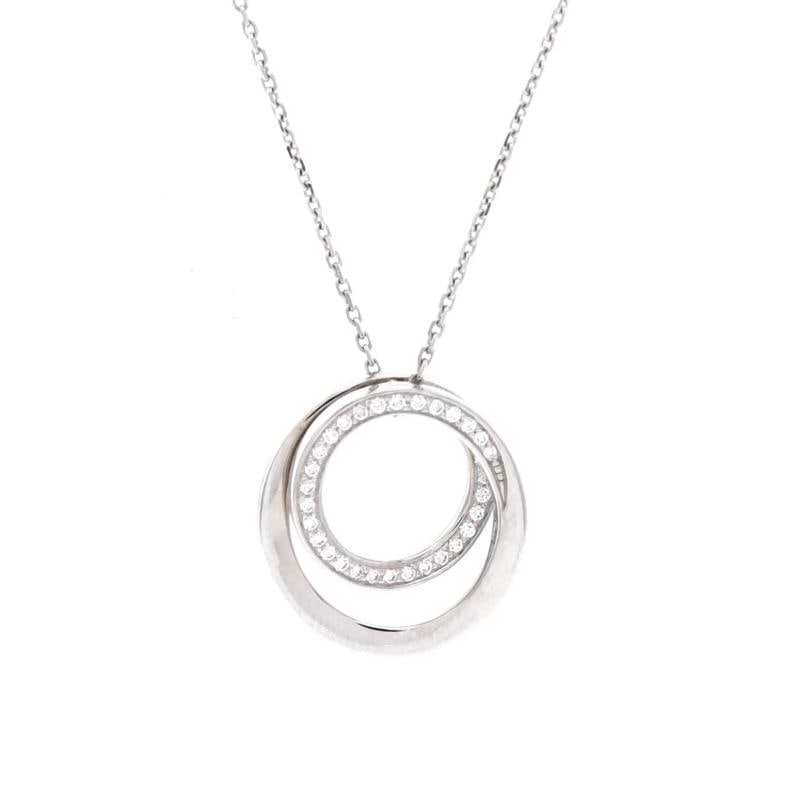 Cartier Etincelle de Cartier Pendant Necklace 18K White Gold with Diamonds: Measurements: Length: 15.0 - 16.25 ", Pendant Length: 17.00 mm, Pendant Width: 16.35 mm . Condition: Pre-owned - Good,Brand: Cartier,Main Stone: Diamond,Metal: 18K White Gold,Metal Purity: 18K,Style:
