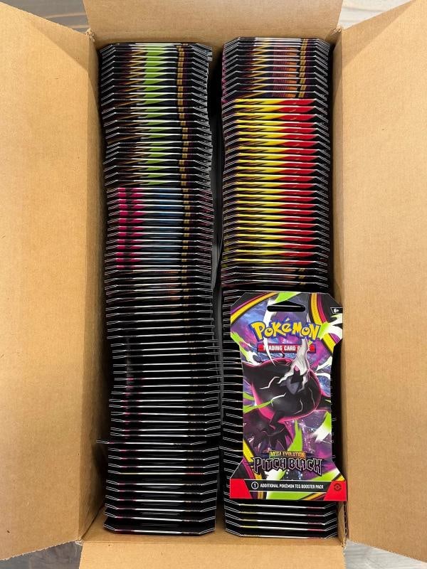 Pokemon Pitch Black (ME05) Sleeved Factory Sealed Case (144 PACKS) BRAND NEW!: Condition: New/Factory Sealed: A brand-new, unused, unopened, undamaged item (including handmade items). See ... Read moreabout the conditionNew/Factory Sealed: A brand-new, unused, unopened,