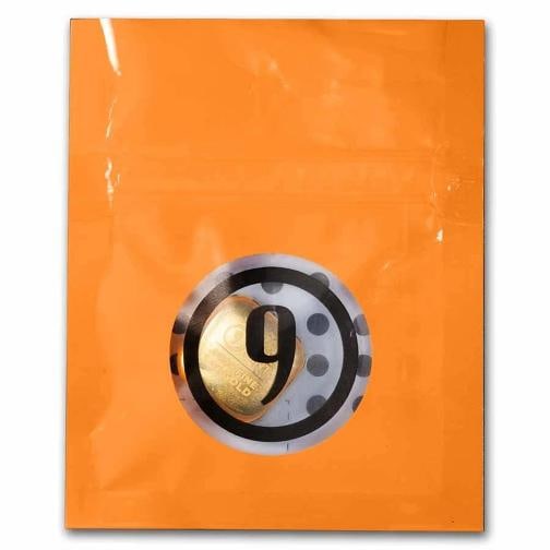 1 oz Gold Bar - 9FM Gold Button - 3