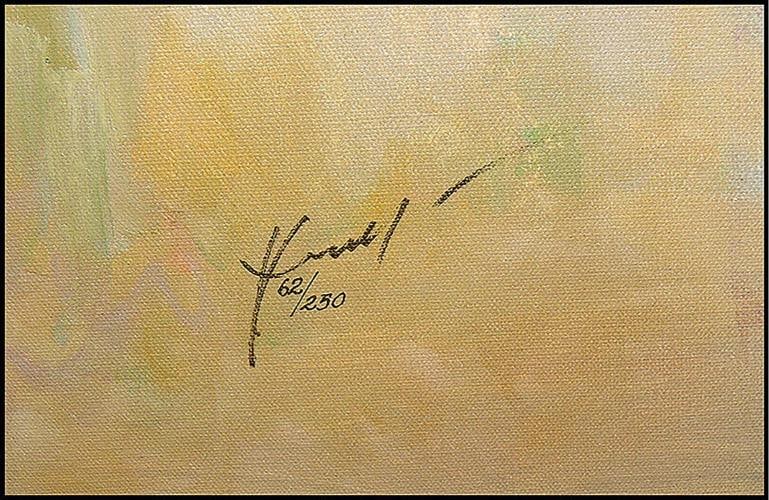 Hua Chen Signed Hand Embellished Giclee on Canvas - 3