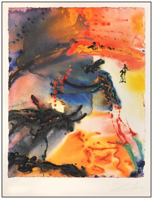 Salvador Dali Signed Original Etching with Embossing Framed - 3