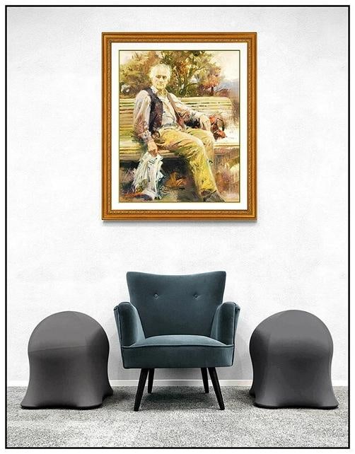 PINO Daeni Signed ORIGINAL Oil PAINTING on CANVAS Framed - 2