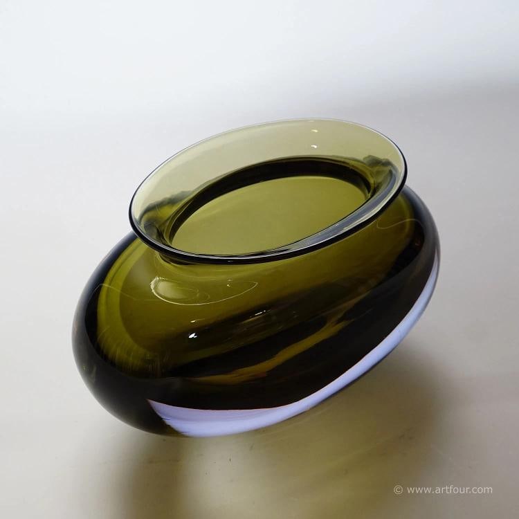 Vintage Art Glass Vase by Flavio Poli for Seguso Vetri D'Arte - 5